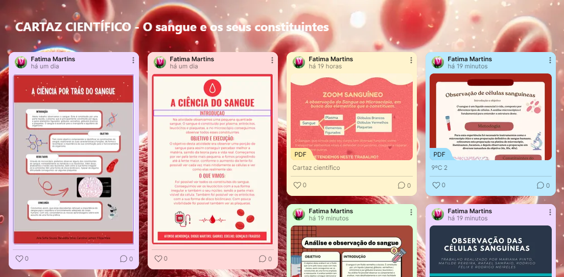 Cartaz científico - Sangue