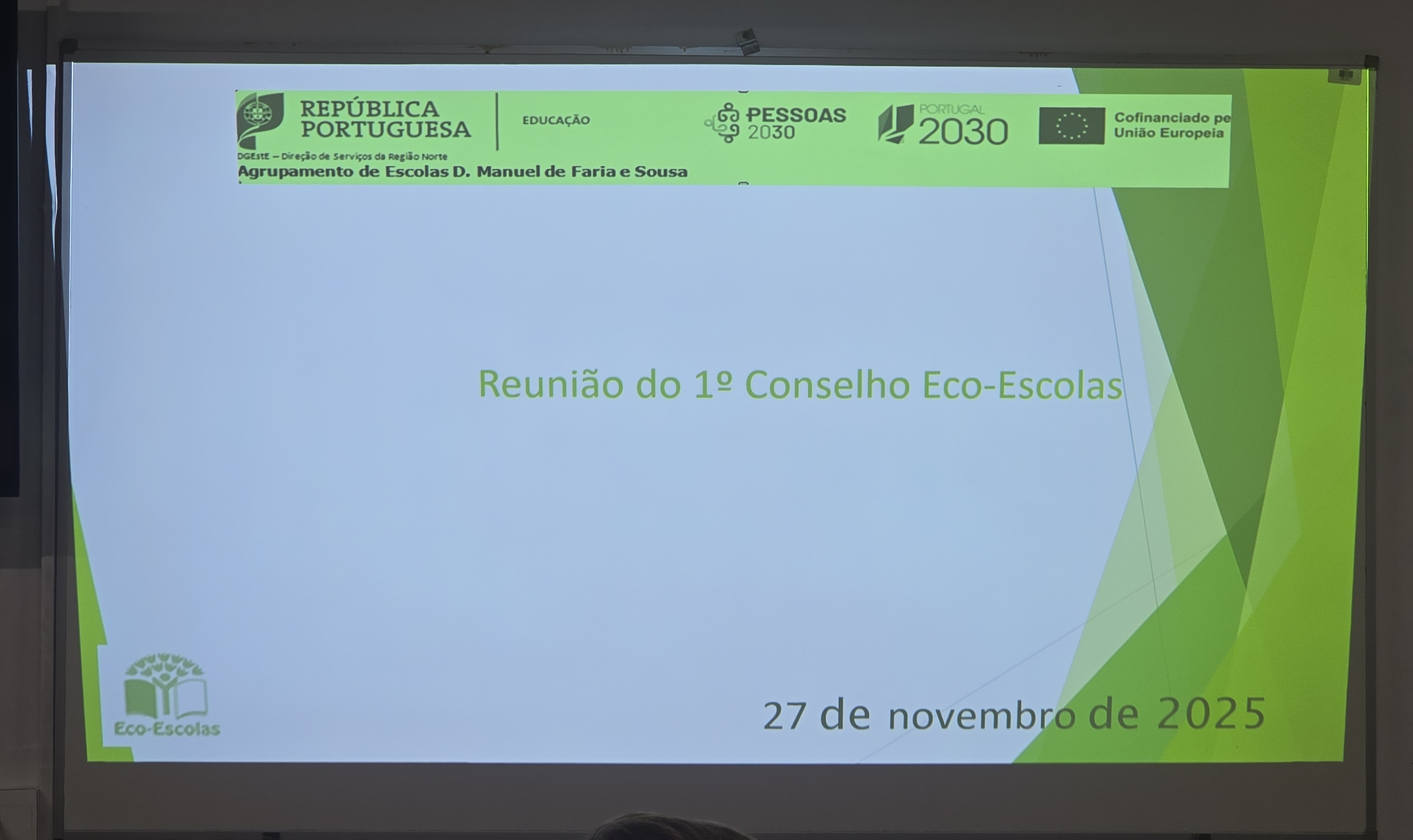 1º reunião do Conselho Eco-Escolas